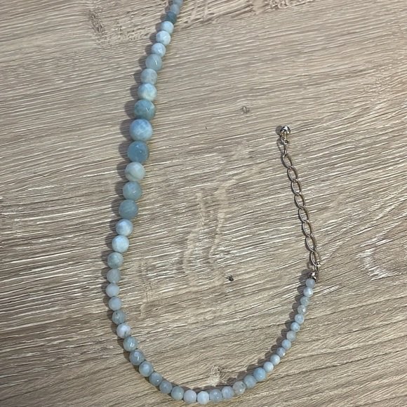 Stone & Silver Chain Necklace - Picture 9 of 9